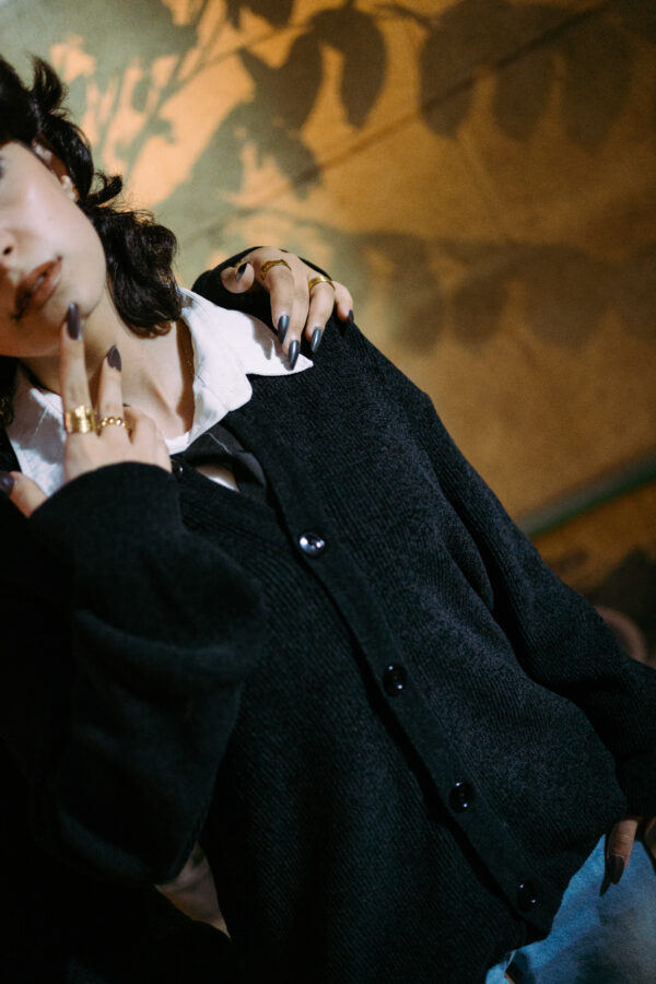 DSC02648 كارديجان قطيفة (اسود)